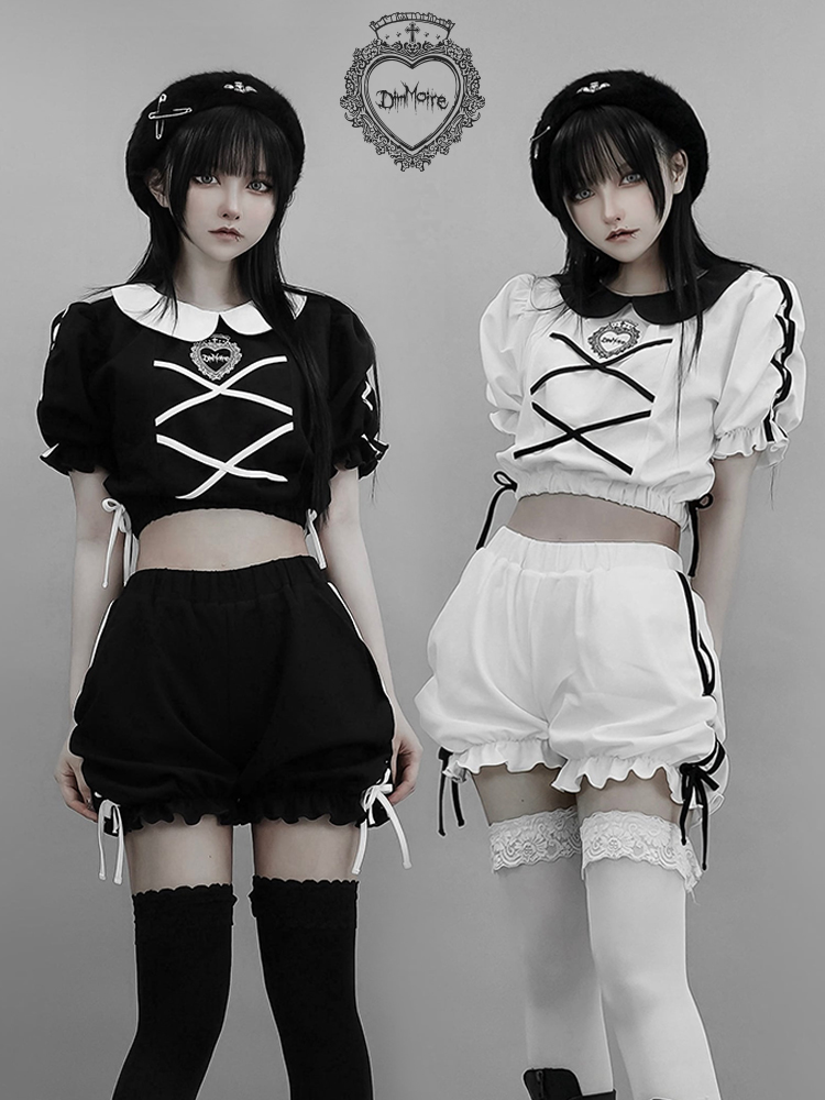 DimMoire 高から ディムモアール Messy Bonesベロアスカジャン 黒 