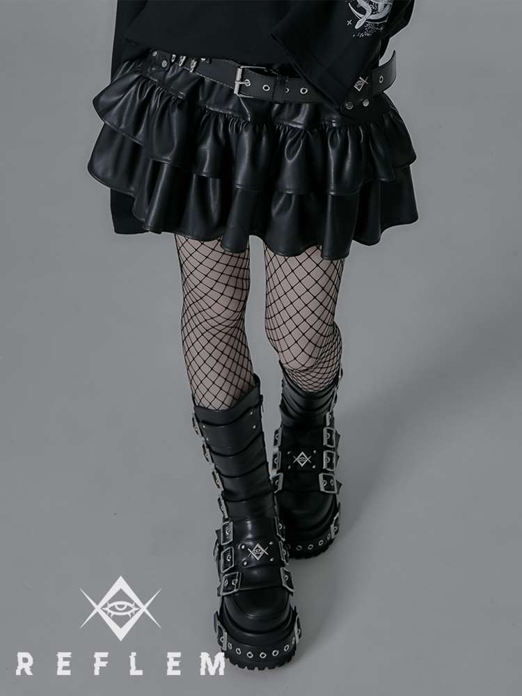REFLEM - DimMoire ディムモアール PUNK フリル ミニスカート チェック  