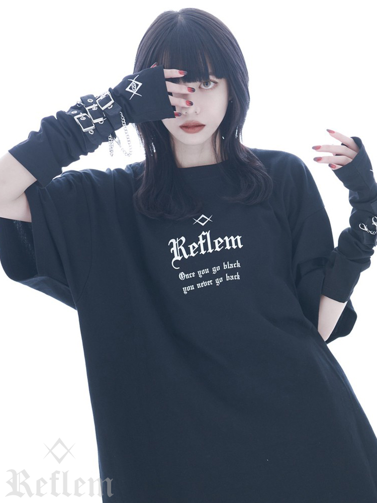 REFLEM【レフレム】オーロラ箔プリントTシャツ/全3色