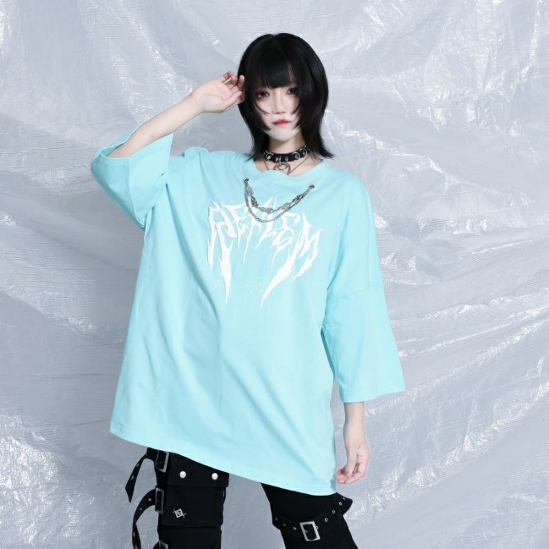 REFLEM【レフレム】2連チェーン付きプリントTシャツ/全3色