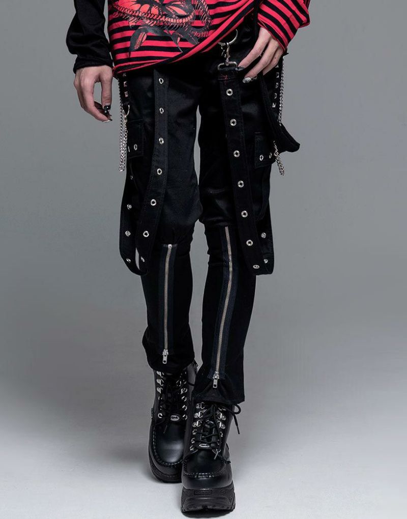 CIVARIZE【シヴァーライズ】サスペンダー付きボンテージスキニーカーゴ