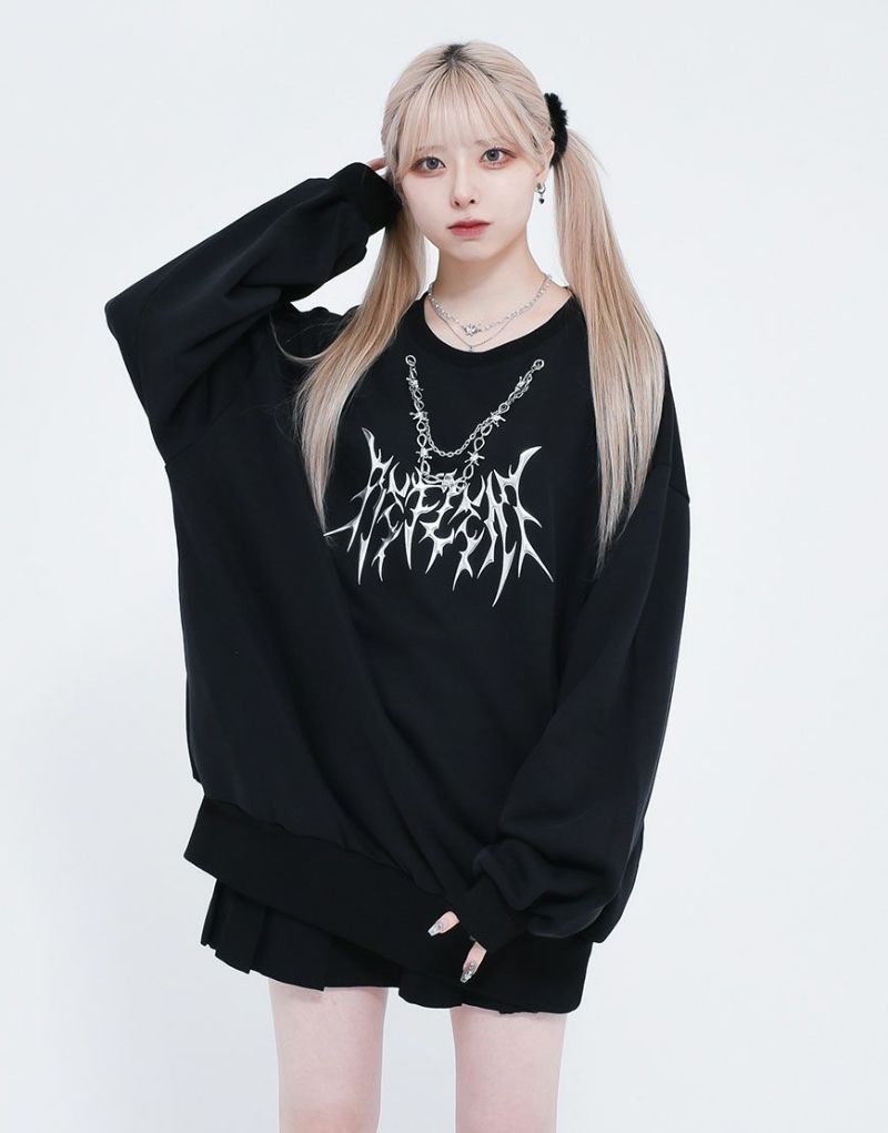 REFLEM レフレム チェーン ロゴ Tシャツ ブラック レッド - トップス