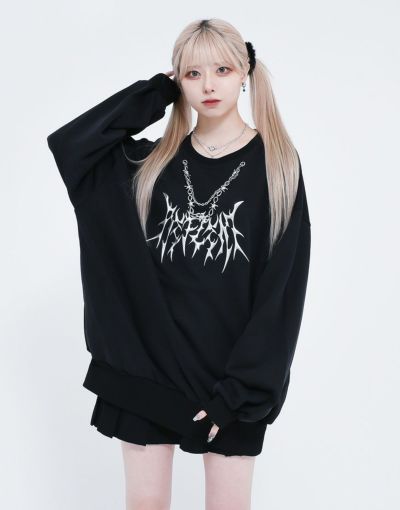 REFLEM/レフレム アシンメトリーZIP PO/プルオーバースウェットシャツ