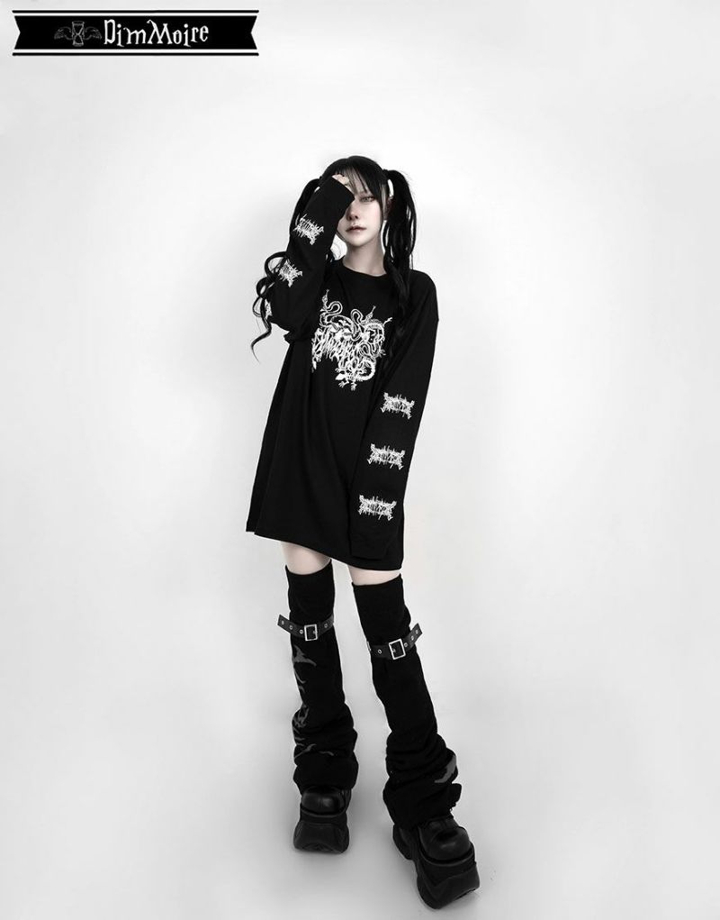 REFLEM×DimMoire】ロゴ刺繍セーラーSET UP黒 ディムモアール - スカート