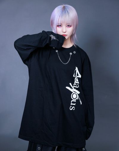 AdaNous【アダナス】chain long T-shirt/全2色