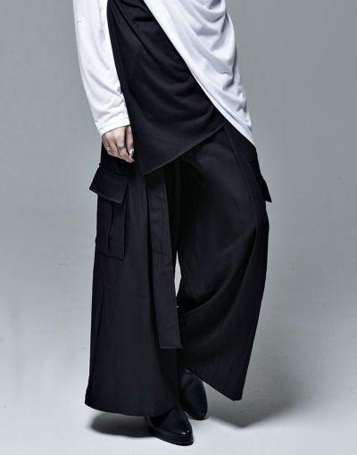 CIVARIZE/シヴァーライズ サスペンダー付きスカートレイヤードワイドパンツ パンツ 『CIVARIZE/シヴァーライズ』サスペンダー付きスカート