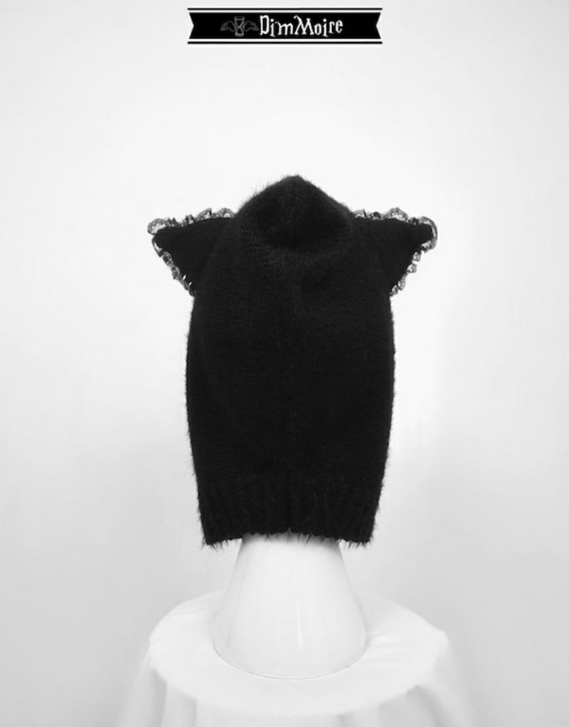 帽子DimMoire ディムモアール Evil Catフード 帽子 黒猫 猫耳