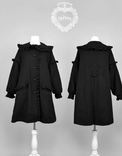 DimMoire【ディムモアール】くしゅくしゅニットトップス/Black