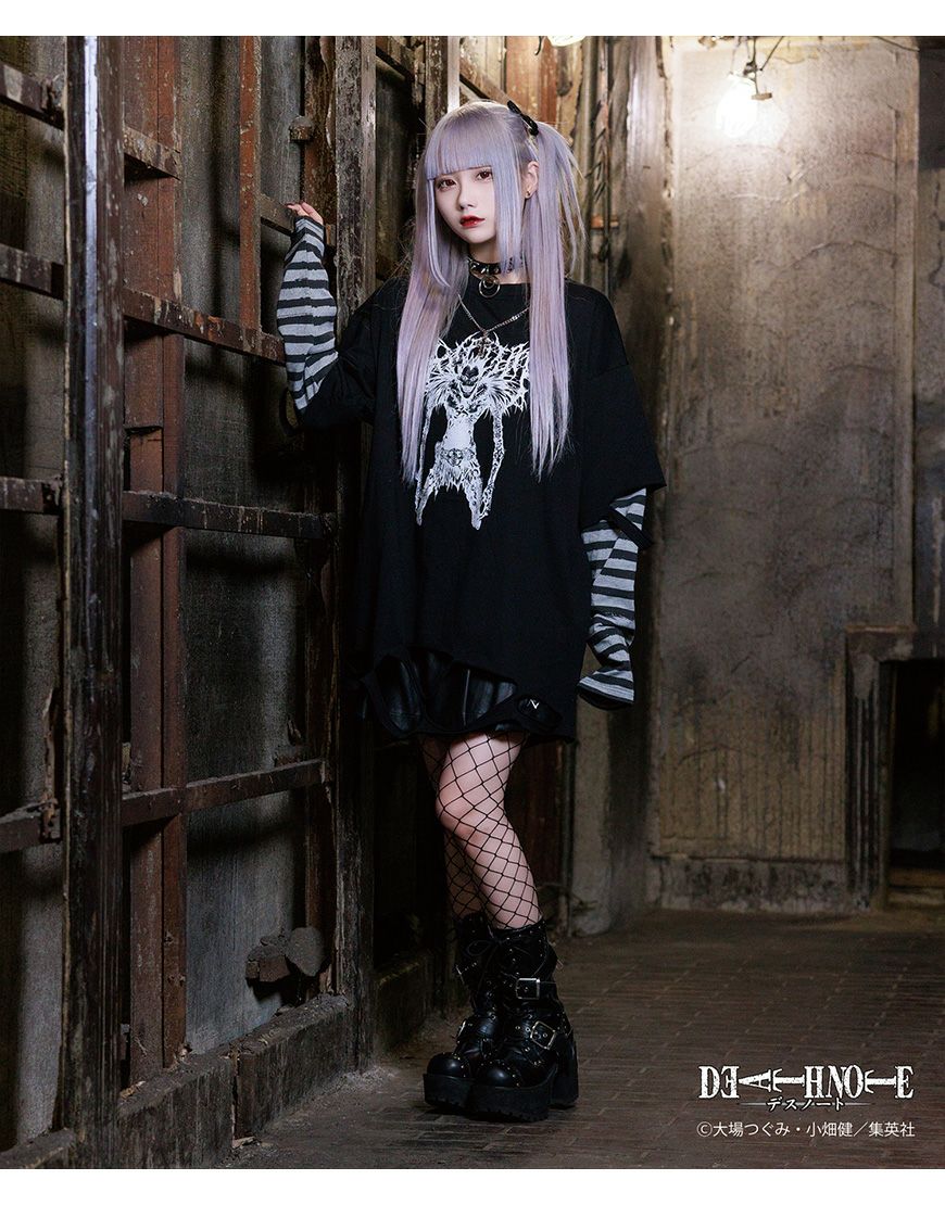 REFLEM【レフレム】REFLEM×DEATH NOTE フェイクレイヤードロンT 