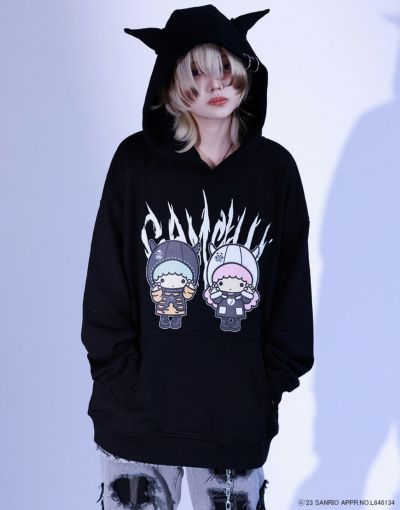 大特価 Grrr the Lipper 不審者パーカー 黒 トップス - www.powertee.com