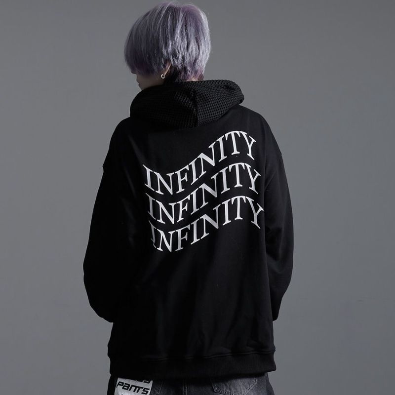 ililil イルイルイル 絶望天使ちゃんパーカー プルオーバー　ブラック ililil【イルイルイル】無限発光しちゃうぞぅ!/全2色