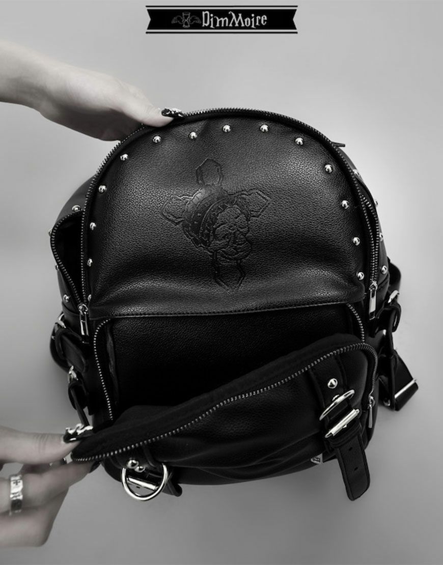 DimMoire【ディムモアール】Skull刻印スタッズリュック/Black