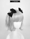DimMoire 安全ピン×フリルリボンクリップver. Black&White Dimmoire 安全ピン×フリルリボン クリップver. Black低 価格