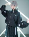 ililil 特別捜査隊 ライトブルー ジャケット　タグ付き ililil【イルイルイル】いるいる特別捜査隊(上)/全4色