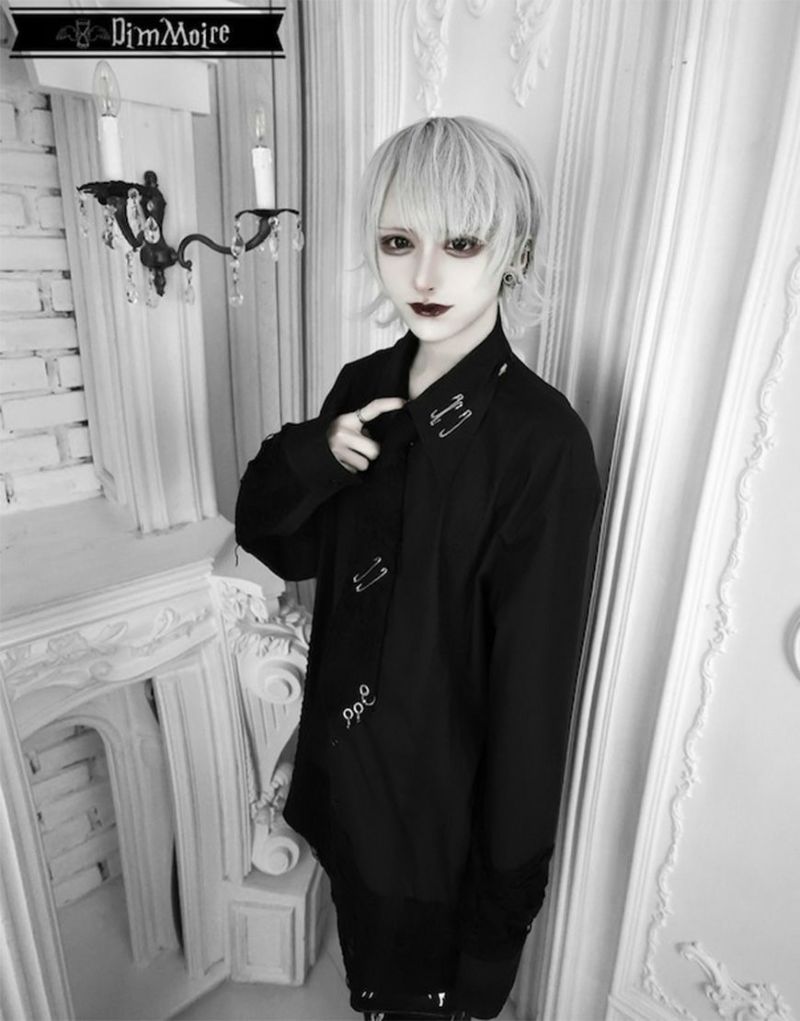 DimMoire【ディムモアール】Crush Gothic シャツ/Black