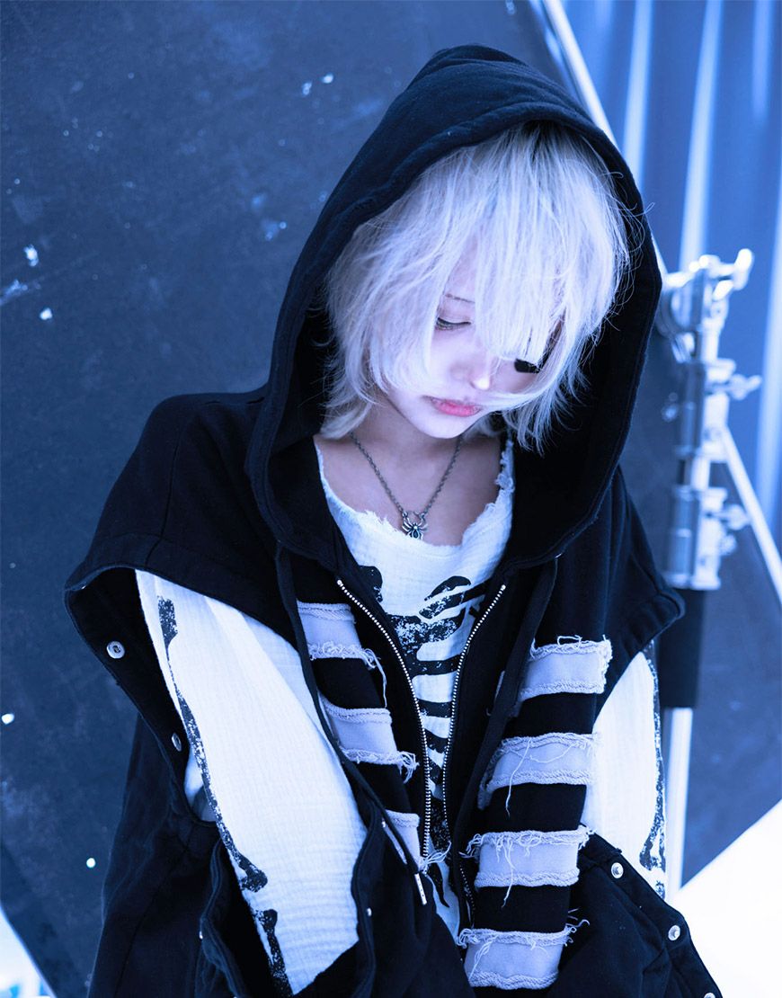 Gamchu【ガムチュ】我儘に分解分離パッチフーディー/全2色 