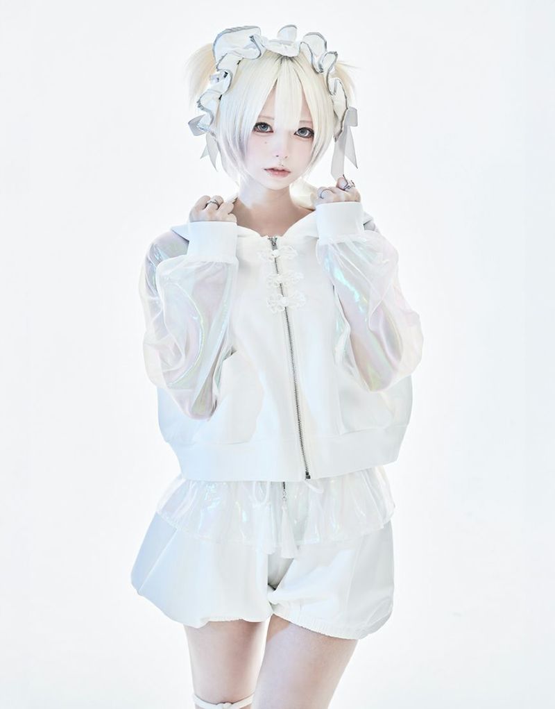 ililil【イルイルイル】さいば〜の〜すりぃぶ ホワイト ililil/イルイルイル』【ふわふわの嘘で包んだ天使のレース