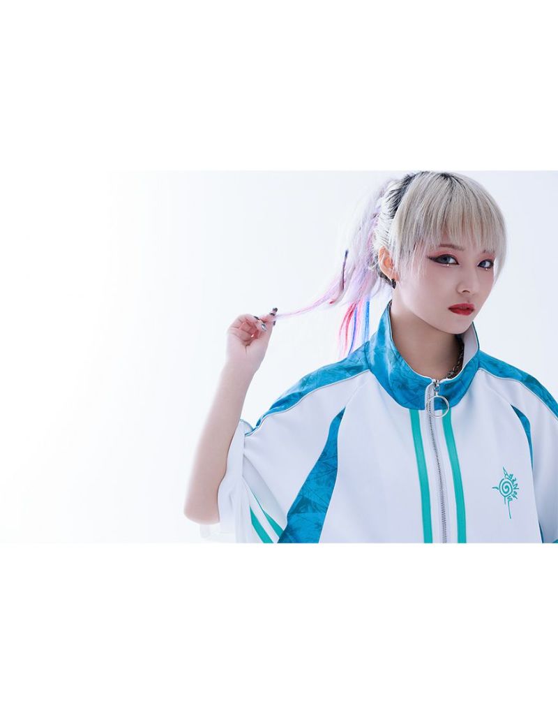 AdaNous【アダナス】半袖切替トラックジャージTOP/全2色