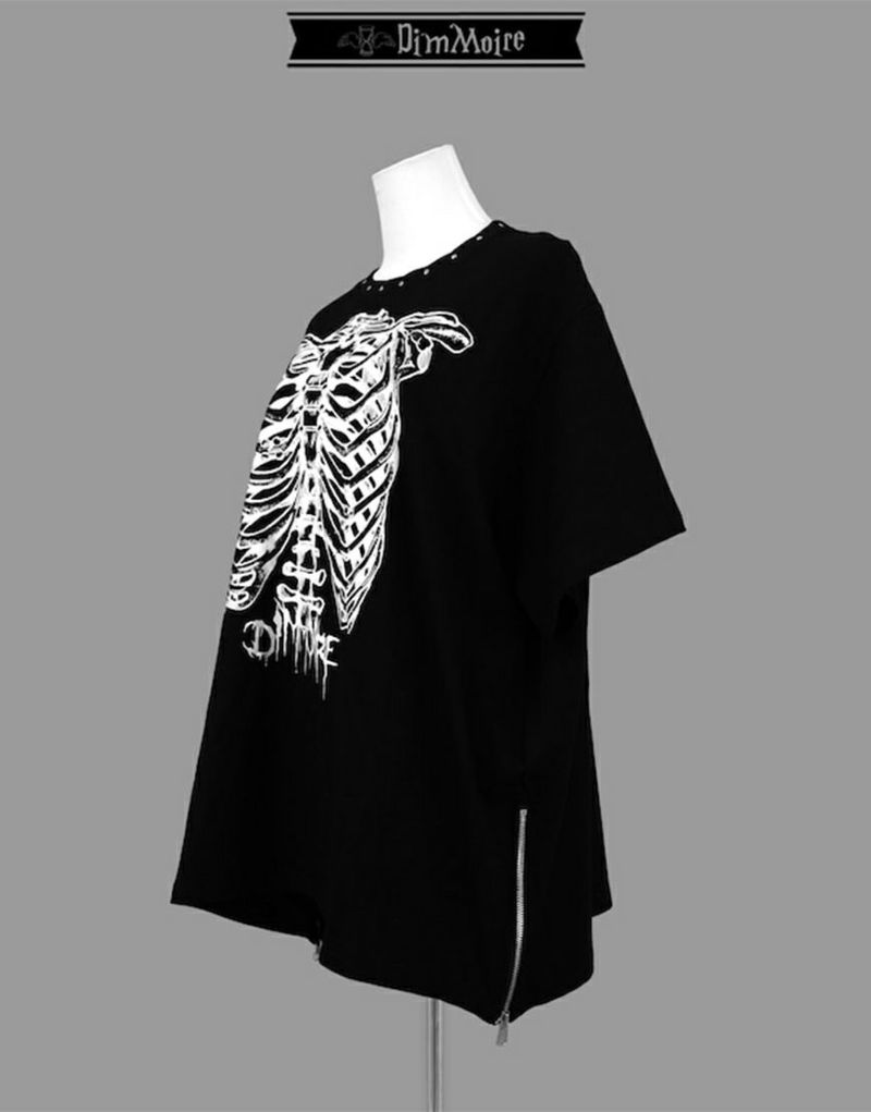 DimMoire ディムモアール Piercing肋骨BIG Tシャツ ブラック