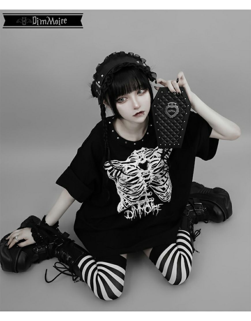 DimMoire【ディムモアール】Piercing肋骨BIG T/Black
