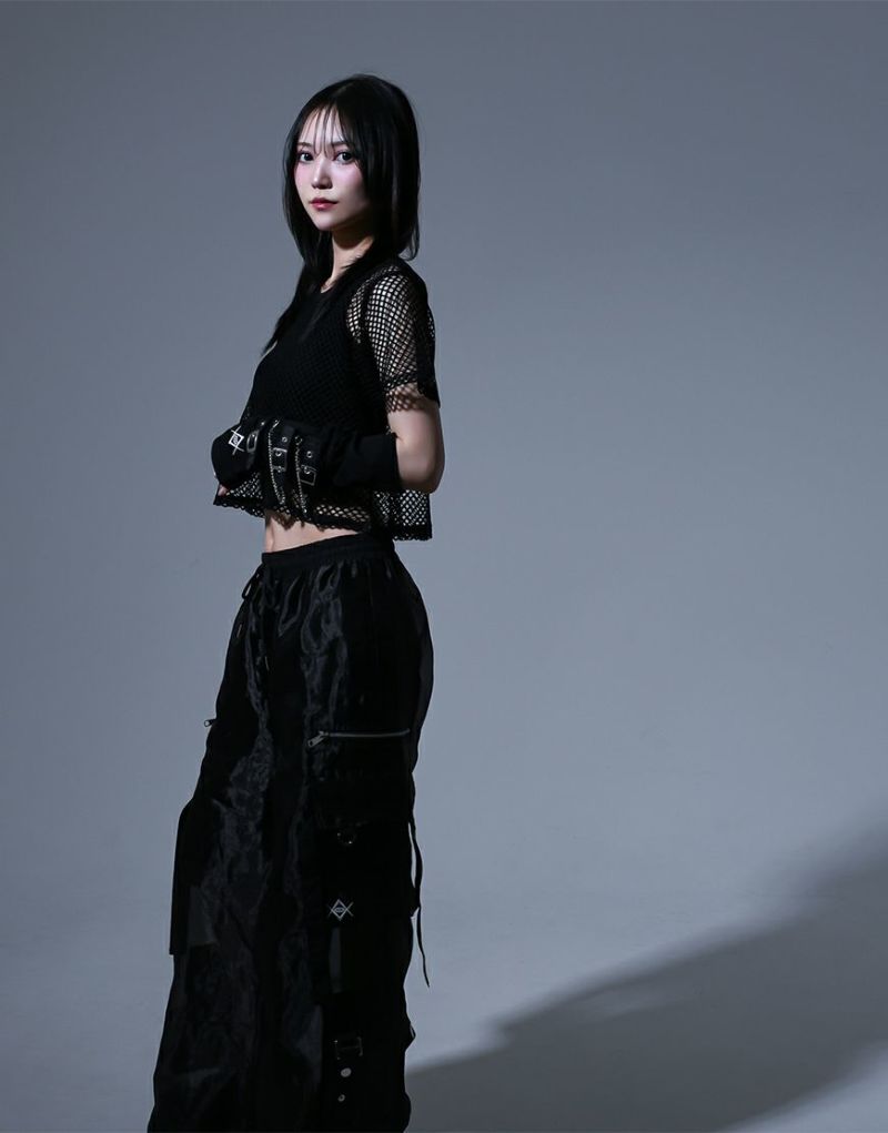REFLEM シアーメッシュ半袖Tシャツ+スカルプリントタンクトップ2Pセット REFLEM シアーメッシュ半袖Tシャツ+スカルプリントタンクトップ