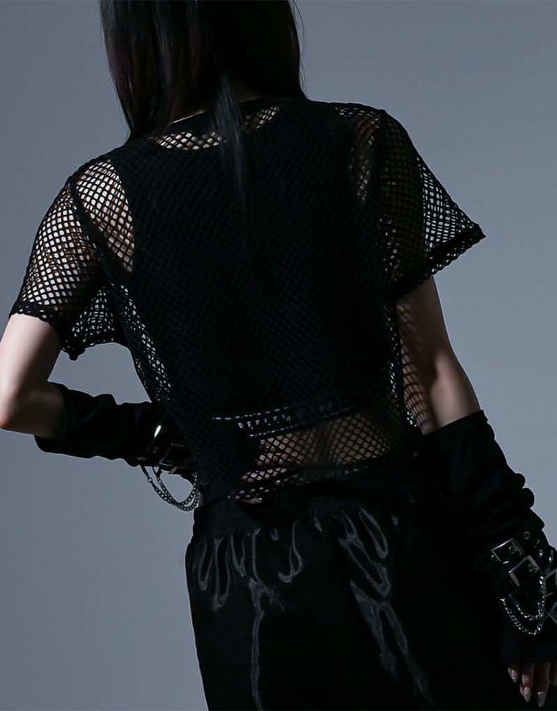 REFLEM レフレム パッチワーク メッシュ Tシャツ REFLEM（レフレム）の「『REFLEM/レフレム』パッチワーク