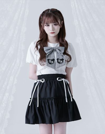 おすましレース襟トップス【White】 | DimMoire
