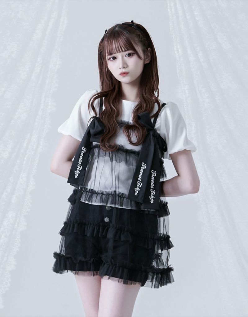 TRAVAS TOKYO 半袖ミニワンピース 黒地 花柄 000000001032-01-l.jpg?t=
