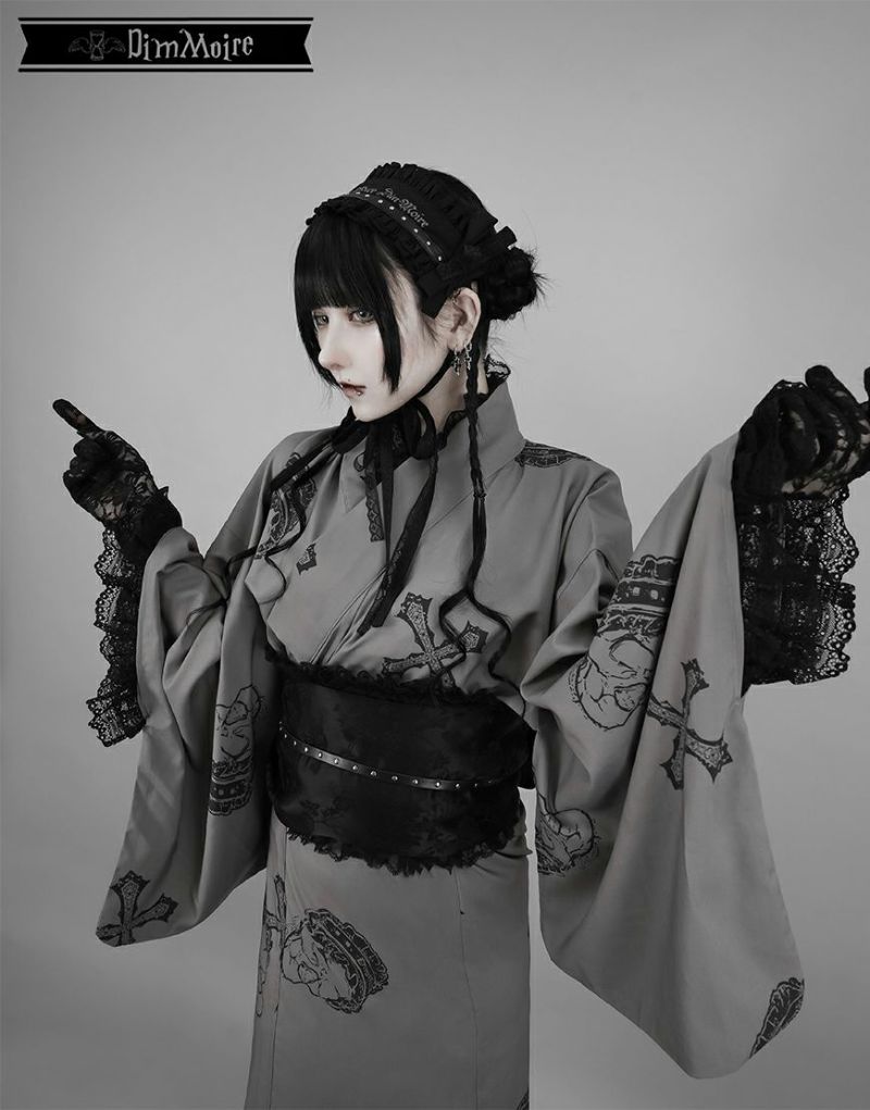 【2025年】高評価レビューアイテム特集 フリル×スタッズヘッドドレス DimMoire Black レフレム ブラック ヘアアクセサリー