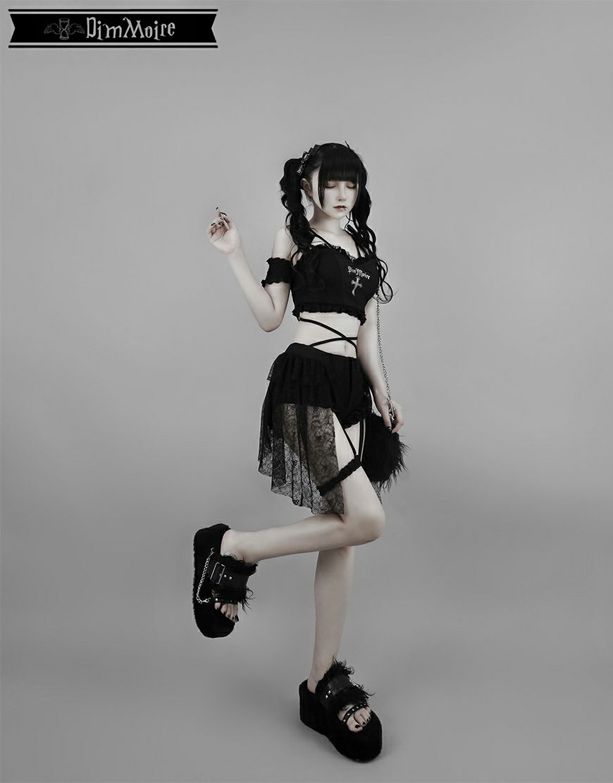 dimmoireディムモアール 十字の誓いスイムウェアBlack L 軽けれ 