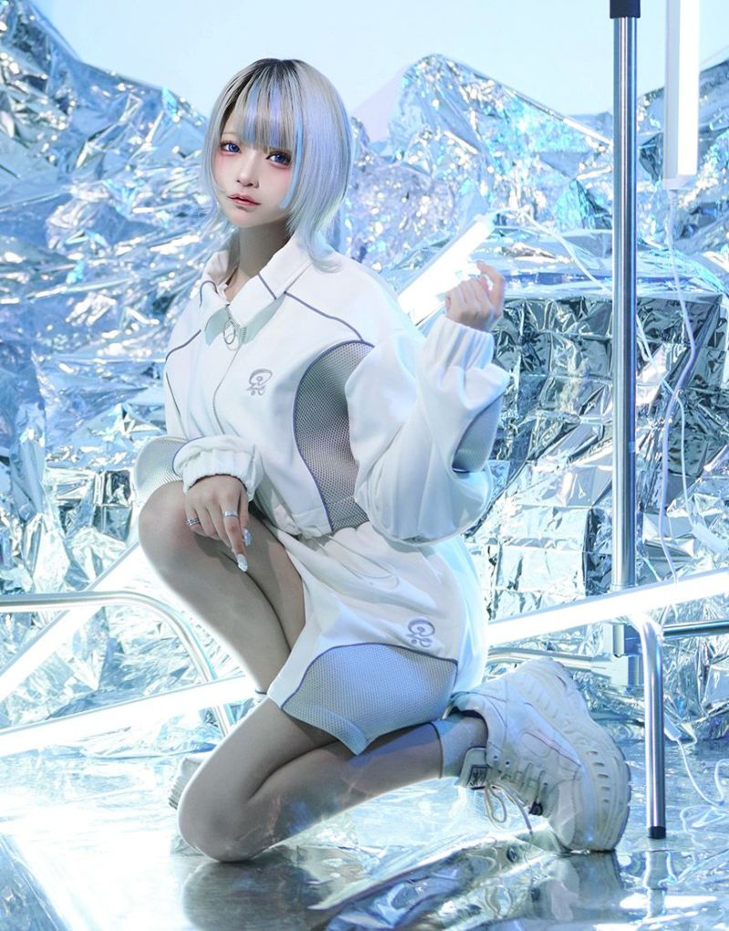 ililil サイバージャージパーカー 天使界隈　あのねちゃん ililil【イルイルイル】iあのねちゃんコラボジャージ/全2色
