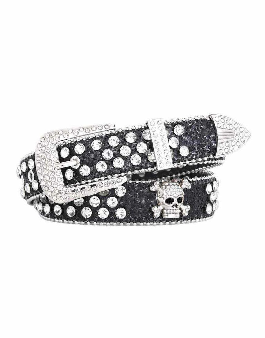 NOVESSEL【ノベセル】スカルラインストーンベルト/全1色