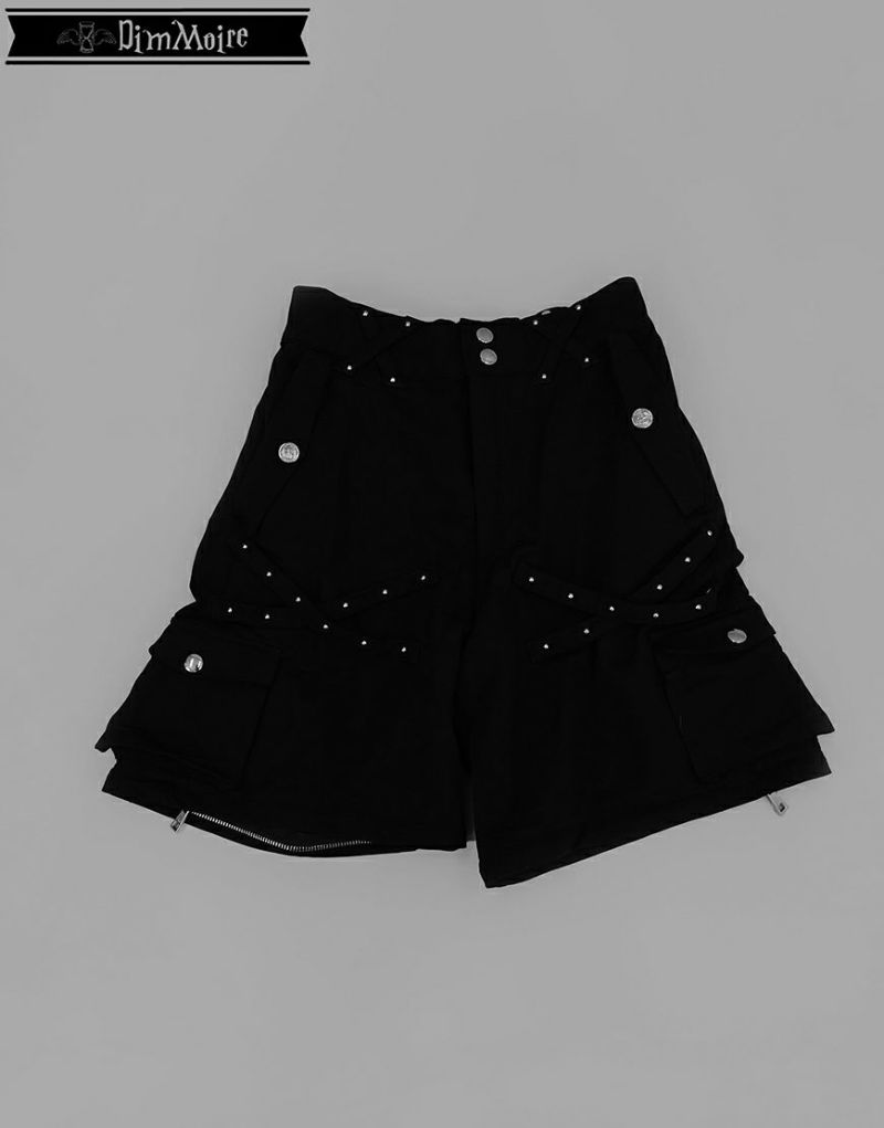 スタッズカーゴパンツ【Black】 | DimMoire｜ワークパンツ
