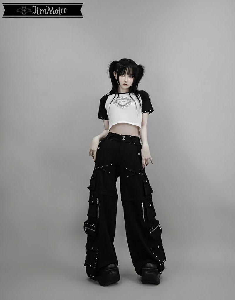 【完売品】ラインストーンHeartCoreミニT/Black dimmoire DimMoire【ディムモアール】ラインストーンHeartCoreミニT/Black
