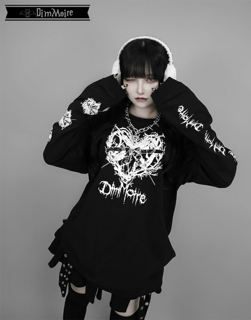 DimMoire【ディムモアール】Sickness ロンT/Black