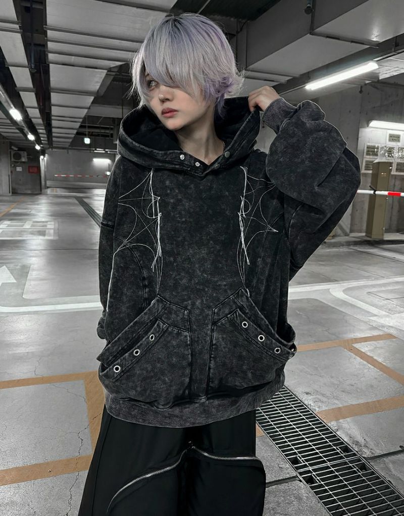 ililil イルイルイル　あのね。　ハイネックジャージパーカー ililil イルイルイル あのねコラボ サイバー ジャージ パーカー