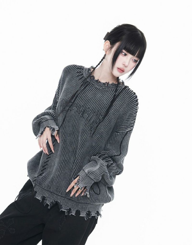 REFLEM X WOLRer0 グレー オーバーサイズプルオーバー