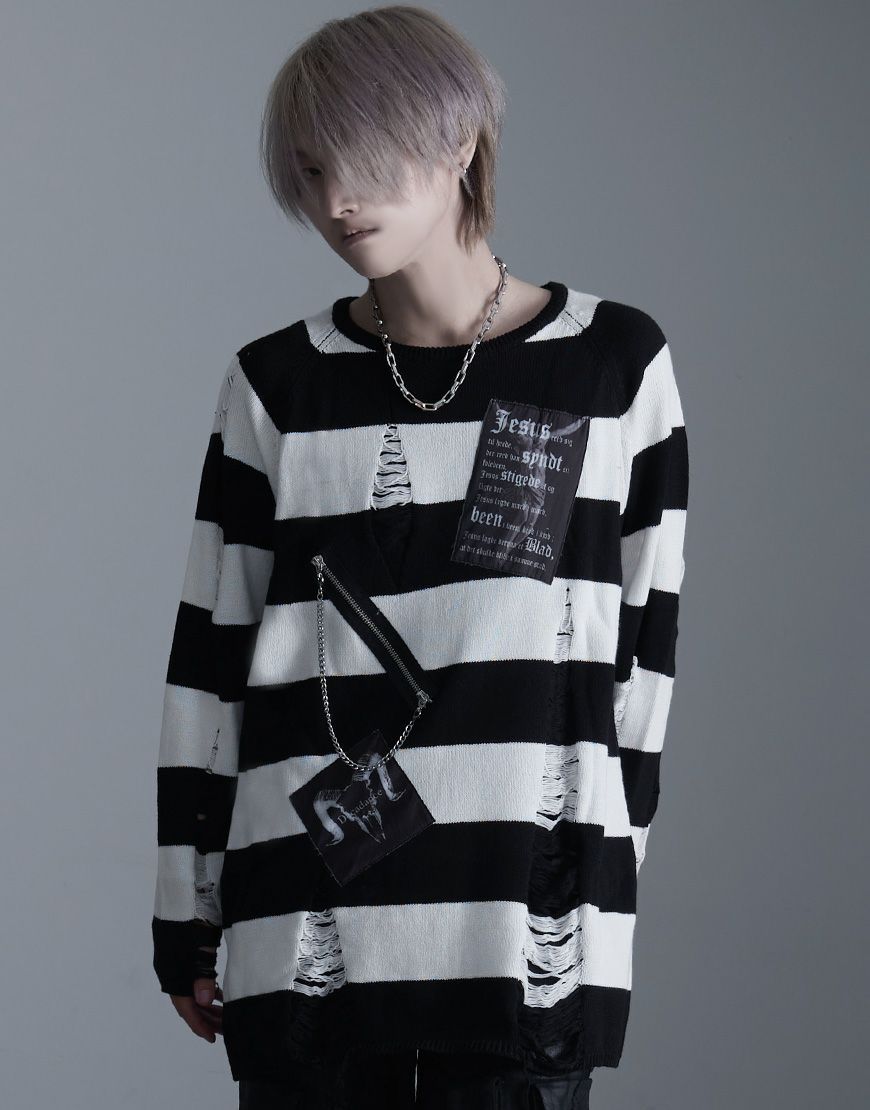 専用 クラッシュボーダーセーター HYSTERIC GLAMOUR（ヒステリックグラマー）の「CRUSH ON YOU