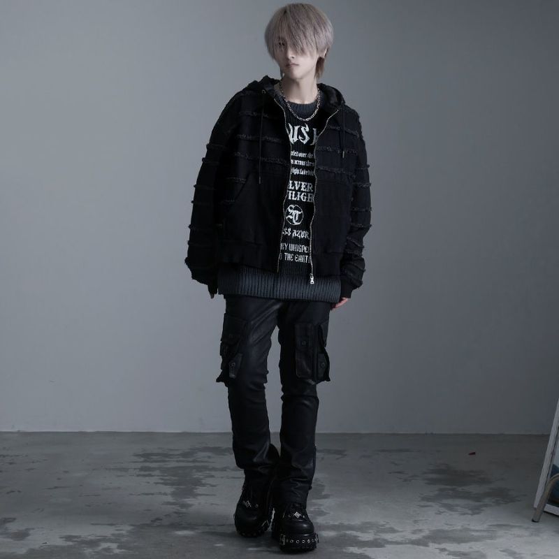 HARE｜フリンジデニムフードブルゾン | Rakuten Fashion(楽天