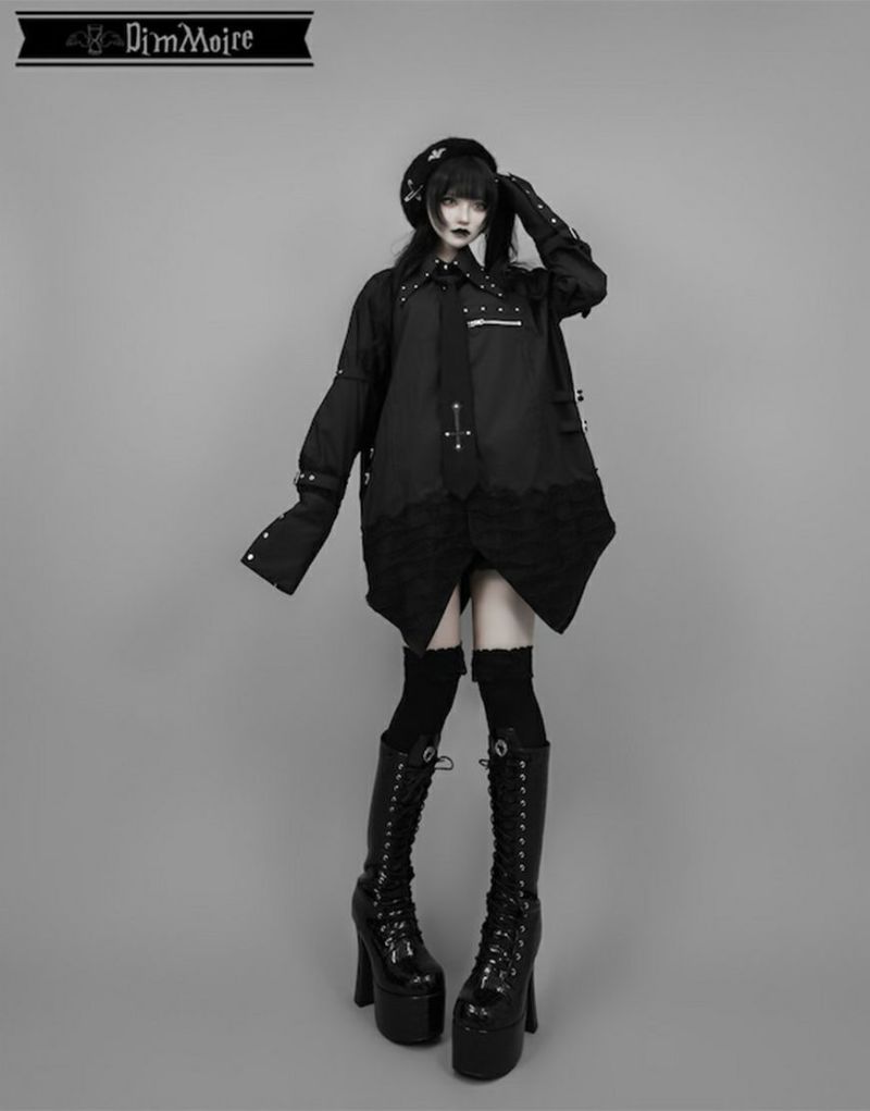 ACRO TOKYO][DimMoire] HeartCore Lace-Up Boots