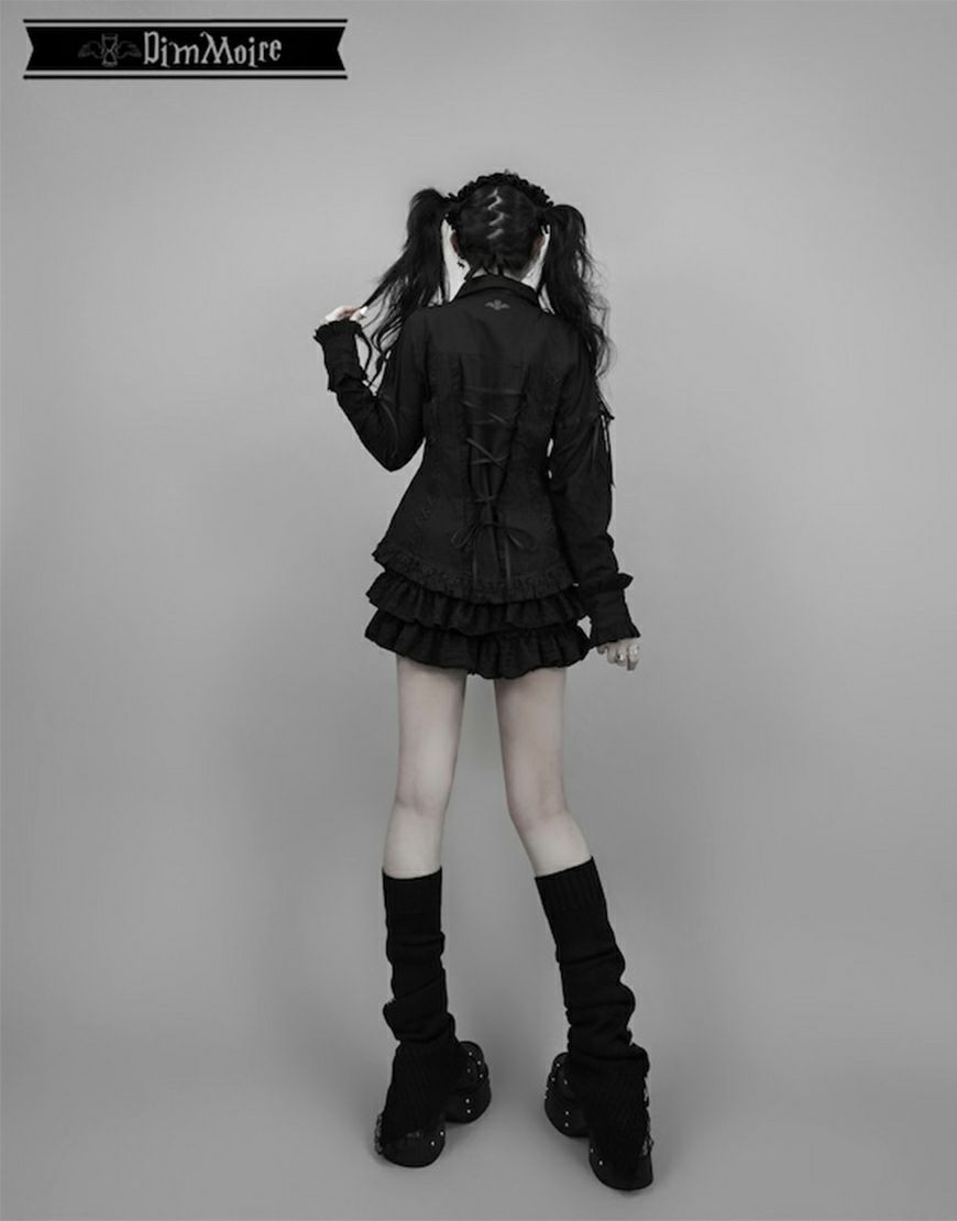 DimMoire【ディムモアール】スプリングホックレッグカバー/Black