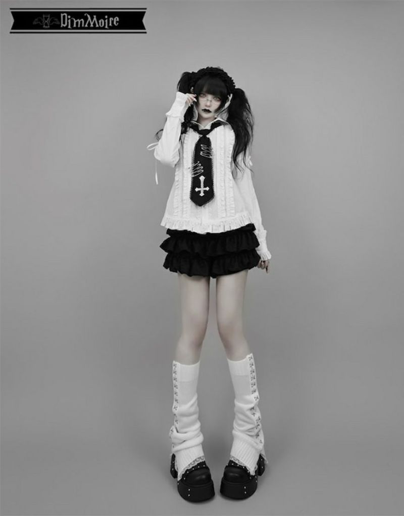 DimMoire[復刻]スプリングホックレッグカバー/Black DimMoire【ディムモアール】スプリングホックレッグカバー/Black