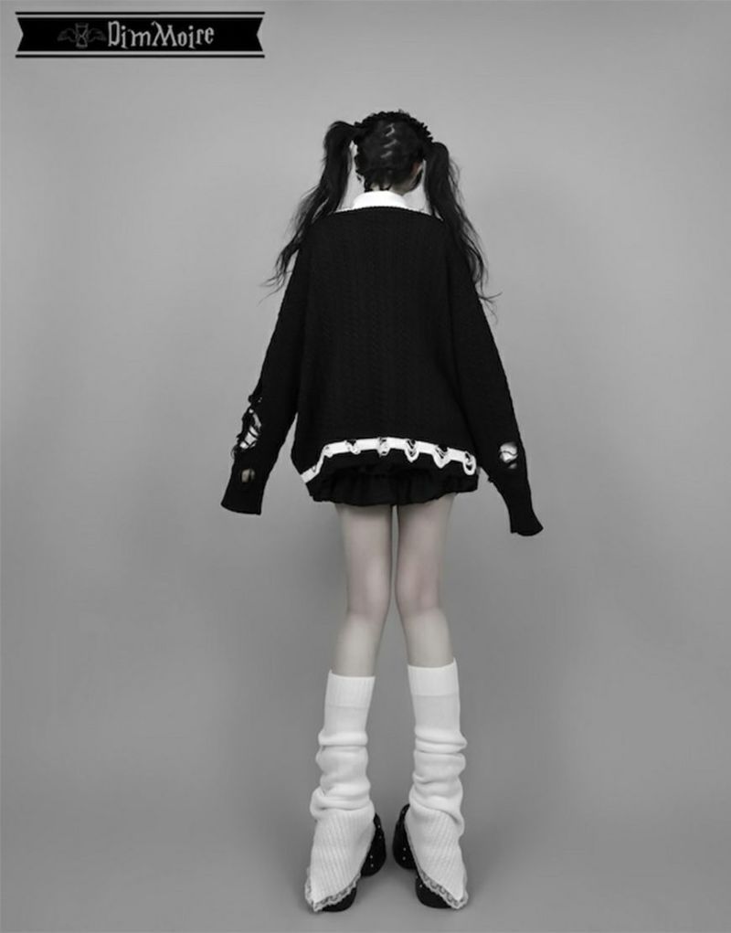 Dim Moire レッグウォーマー DimMoire レッグウォーマー 白