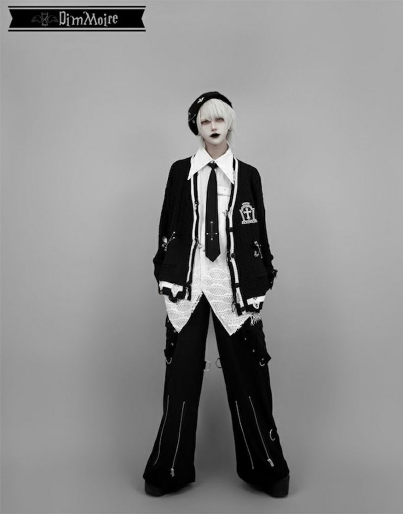 DimMoire【ディムモアール】PUNKワイドパンツ/Black DimMoire【ディムモアール】PUNKワイドパンツ/Black