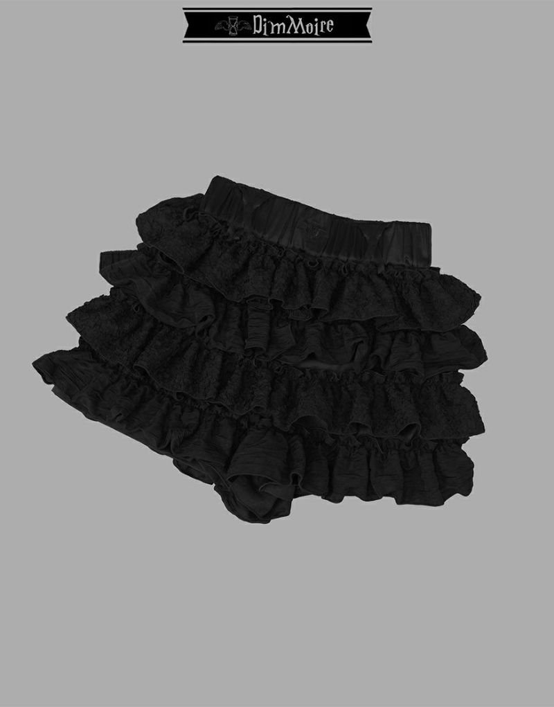 DimMoire フリルミニスカパン【Black】 DimMoire【ディムモアール】フリルミニスカパン/Black