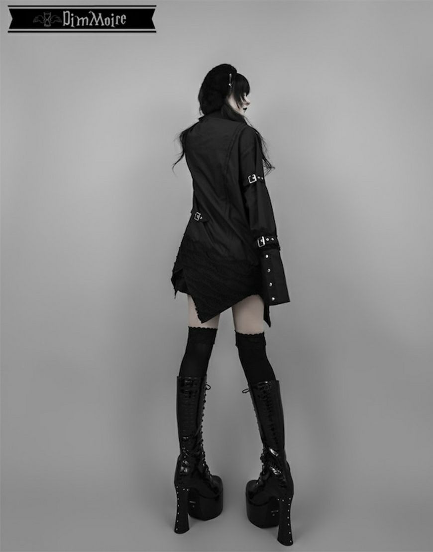 DimMoire【ディムモアール】Gothic学園ボンテ―ジシャツ/Black 