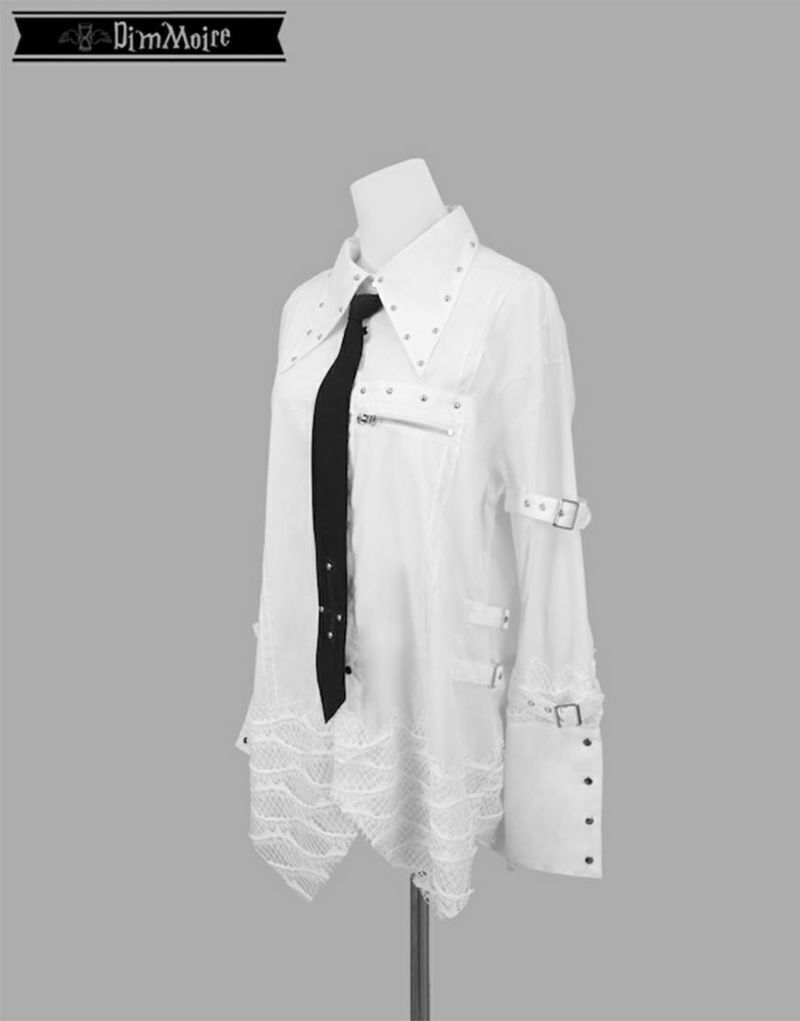 DimMoire【ディムモアール】スタッズカーゴパンツ/White DimMoire【ディムモアール】カーゴフレアパンツ/White