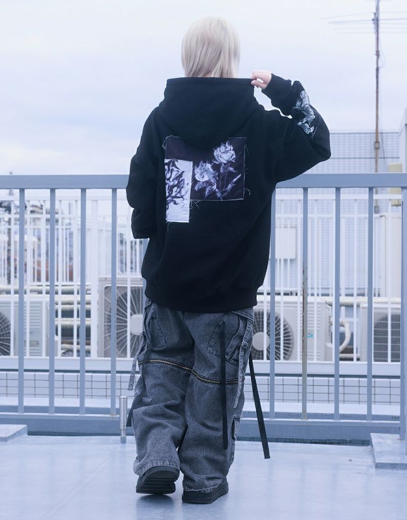 AdaNous【アダナス】waffle zipup parker/全2色