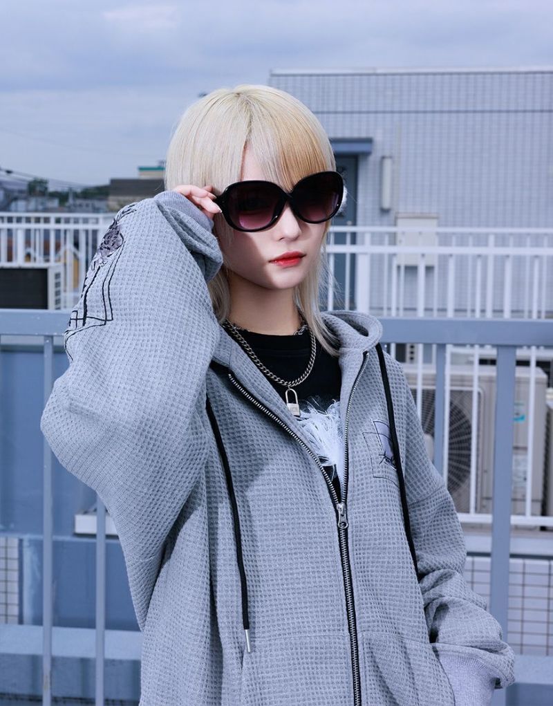 AdaNous【アダナス】waffle zipup parker/全2色