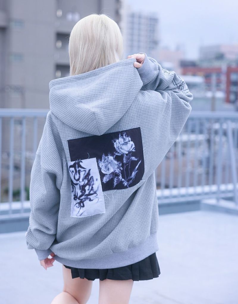 新品 VAINL ARCHIVE 22SS ADAPT スウェット パーカー AdaNous【アダナス】waffle zipup parker/全2色